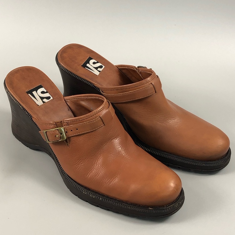 VS Whole Women’s Brown Wedge Heeled Clogs Size 9M